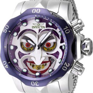Invicta Men's 53.7mm JOKER Venom Quartz Swiss Ronda Z60 Mesh Bracelet 100m Watch